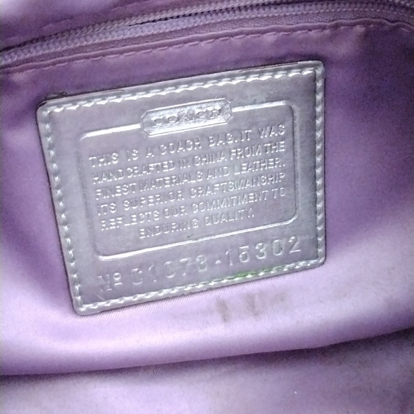 Metallic Gold Coach Poppy bag - Picture 6 of 10